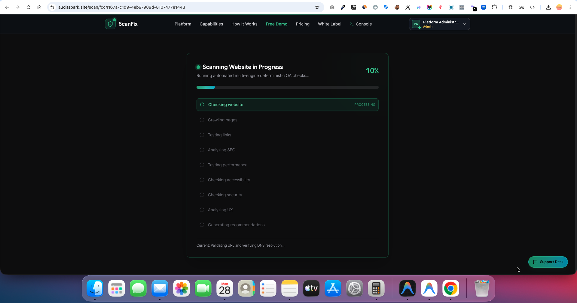 ScanFix Live Demo Sandbox Environment