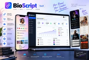 BioScript — Launch Your Own Branded Bio-Link SaaS & White-Label Platform