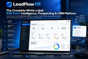 LeadFlow OS — The Complete White-Label B2B Sales Intelligence, Prospecting & CRM Platform