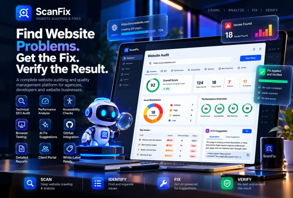 ScanFix — AI-Powered Website Auditing & Fixes